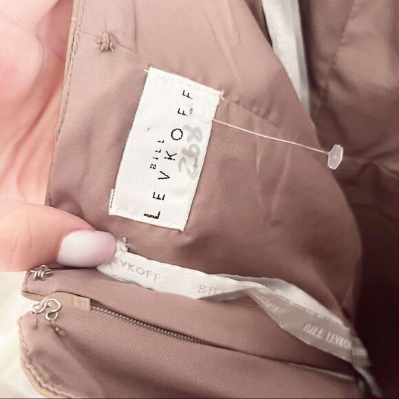 Bill Levkoff Strapless Satin Mini Dress Size 10 - Picture 6 of 7